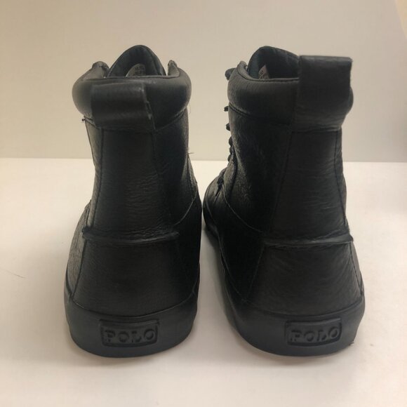 Polo by Ralph Lauren Black Chukka Boots with Textured Leather - Picture 6 of 12
